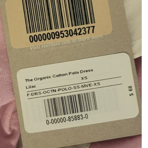Everlane Dress Womens X-Small 100% Organic Cotton Preppy Minimalist Casual NWT - Picture 8 of 9